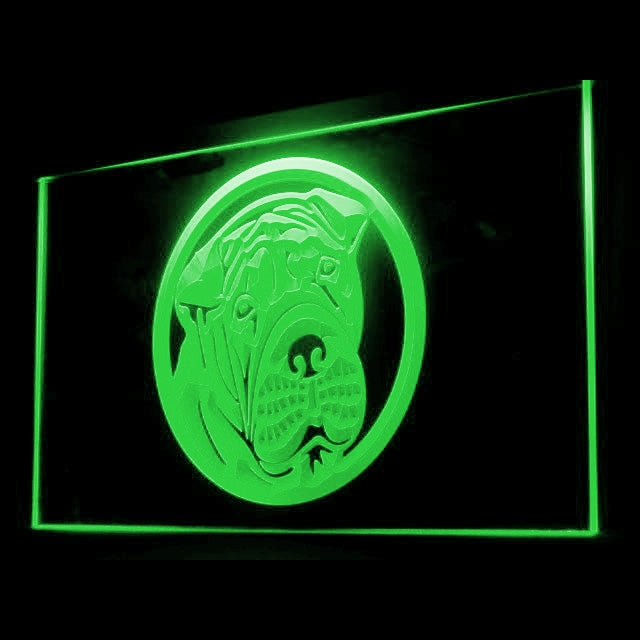 210050 Shar Pei Pets Shop Home Decor Open Display illuminated Night Light Neon Sign 16 Color By Remote