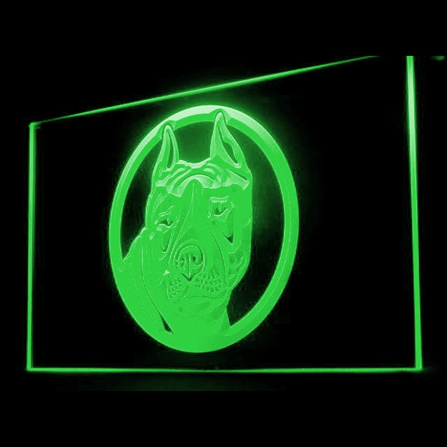 210053 Staffordshire Bull Terrier Pets Home Decor Open Display illuminated Night Light Neon Sign 16 Color By Remote