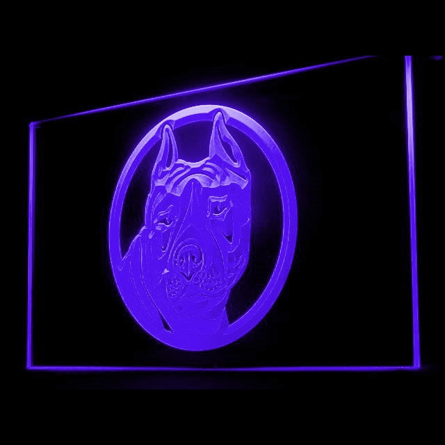 210053 Staffordshire Bull Terrier Pets Home Decor Open Display illuminated Night Light Neon Sign 16 Color By Remote
