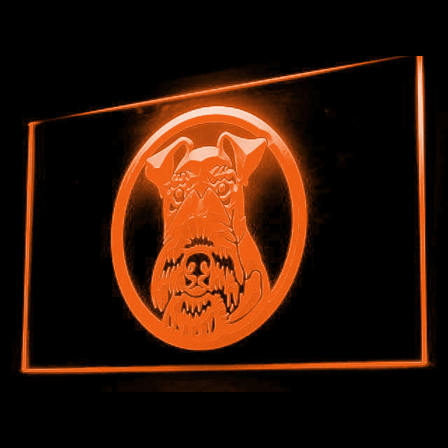 210056 Wire Fox Terrier Pets Shop Home Decor Open Display illuminated Night Light Neon Sign 16 Color By Remote