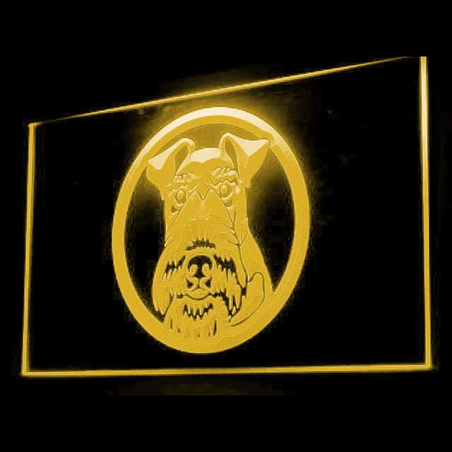 210056 Wire Fox Terrier Pets Shop Home Decor Open Display illuminated Night Light Neon Sign 16 Color By Remote