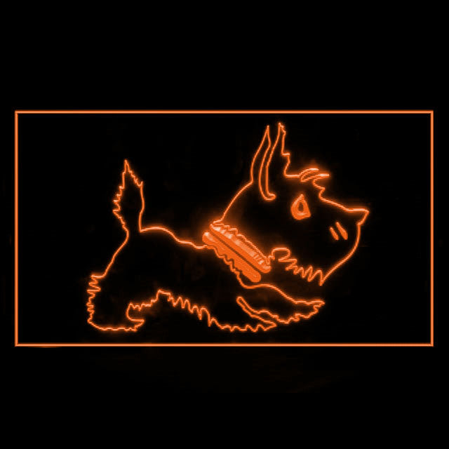 210060 Old Fashioned Scottie Pets Home Decor Open Display illuminated Night Light Neon Sign 16 Color By Remote