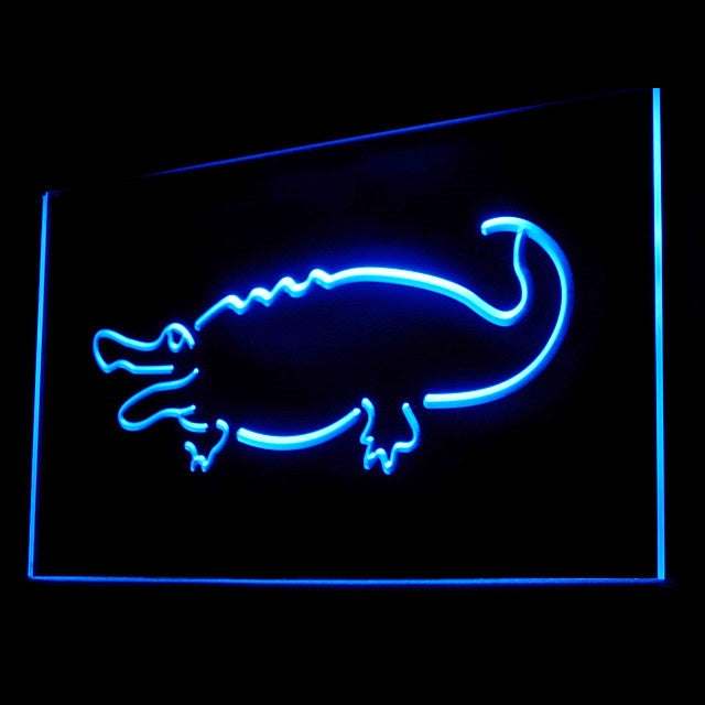 210062 Alligator Crocodile Home Decor Shop Home Decor Open Display illuminated Night Light Neon Sign 16 Color By Remote