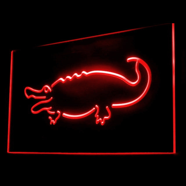 210062 Alligator Crocodile Home Decor Shop Home Decor Open Display illuminated Night Light Neon Sign 16 Color By Remote