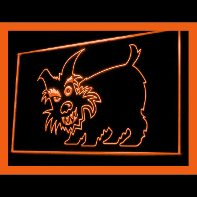 210075 Scottie Pets Shop Home Decor Open Display illuminated Night Light Neon Sign 16 Color By Remote