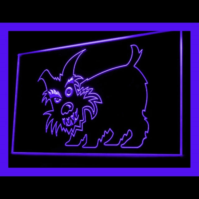 210075 Scottie Pets Shop Home Decor Open Display illuminated Night Light Neon Sign 16 Color By Remote