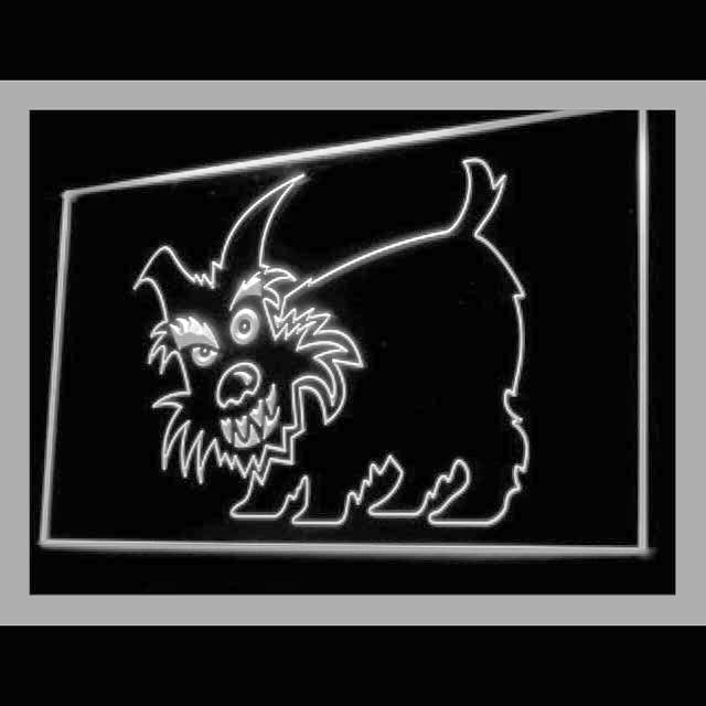 210075 Scottie Pets Shop Home Decor Open Display illuminated Night Light Neon Sign 16 Color By Remote