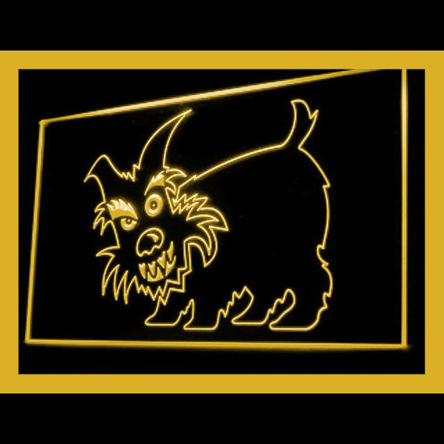 210075 Scottie Pets Shop Home Decor Open Display illuminated Night Light Neon Sign 16 Color By Remote