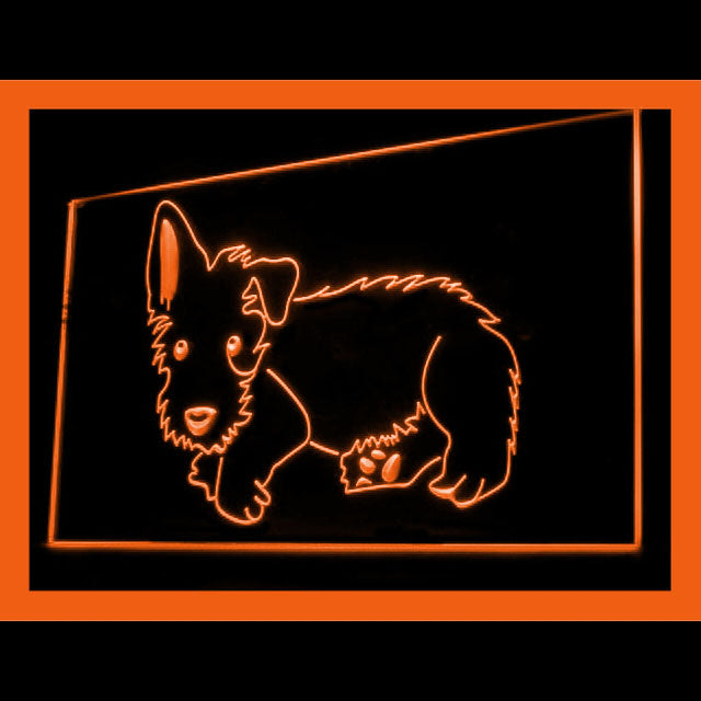 210076 Scottie Puppy Pets Shop Home Decor Open Display illuminated Night Light Neon Sign 16 Color By Remote