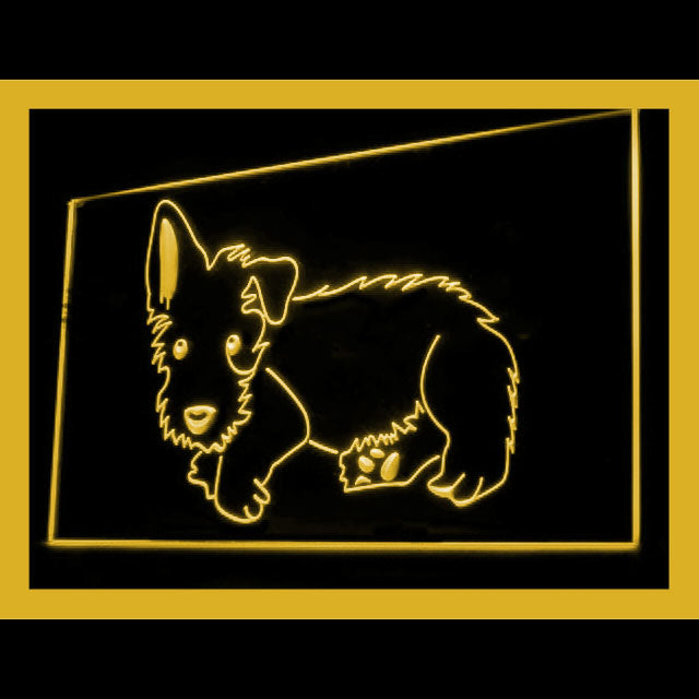 210076 Scottie Puppy Pets Shop Home Decor Open Display illuminated Night Light Neon Sign 16 Color By Remote