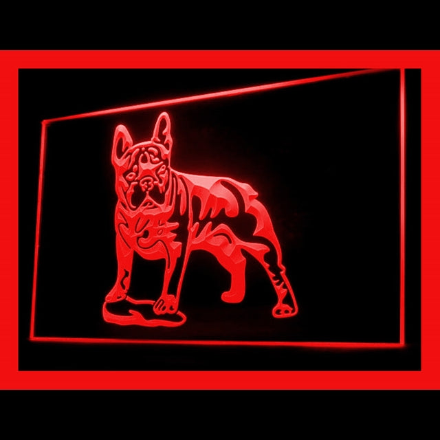 210077 French Bulldog Pets Shop Home Decor Open Display illuminated Night Light Neon Sign 16 Color By Remote