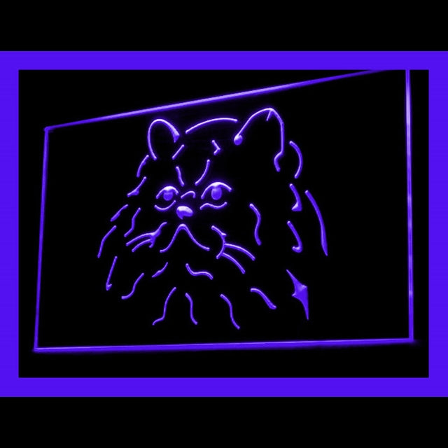 210082 Himalayan Cat Pets Shop Home Decor Open Display illuminated Night Light Neon Sign 16 Color By Remote
