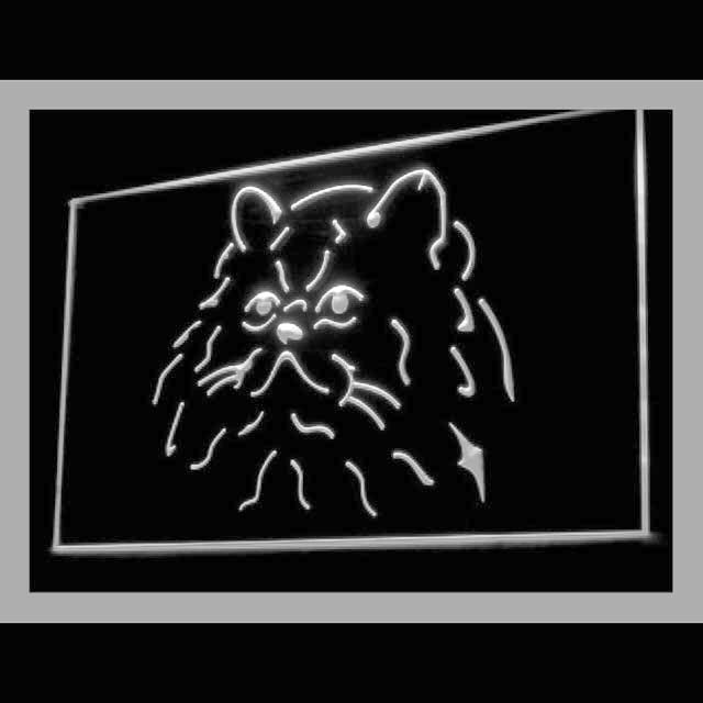 210082 Himalayan Cat Pets Shop Home Decor Open Display illuminated Night Light Neon Sign 16 Color By Remote