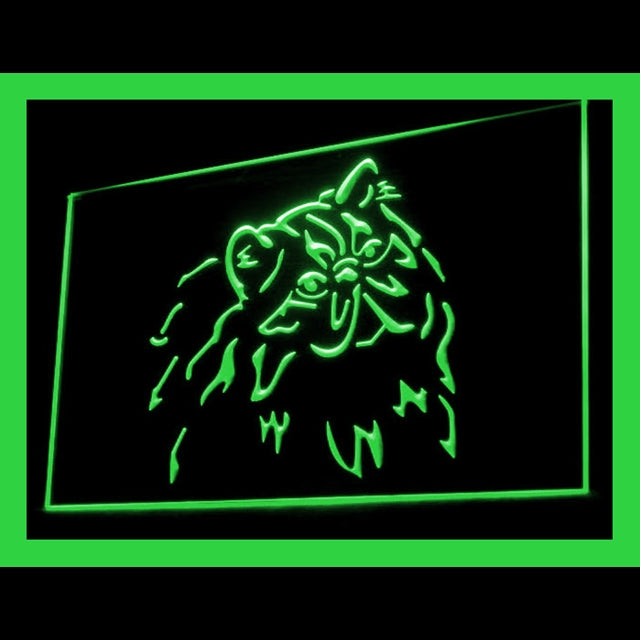 210084 Persian Cat Pets Shop Home Decor Open Display illuminated Night Light Neon Sign 16 Color By Remote
