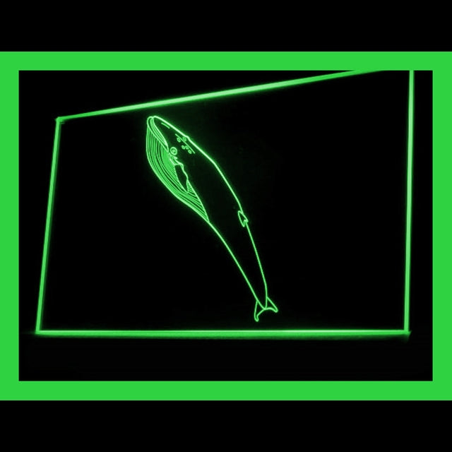 210131 Blue Whale Home Decor Diving Shop Home Decor Open Display illuminated Night Light Neon Sign 16 Color By Remote