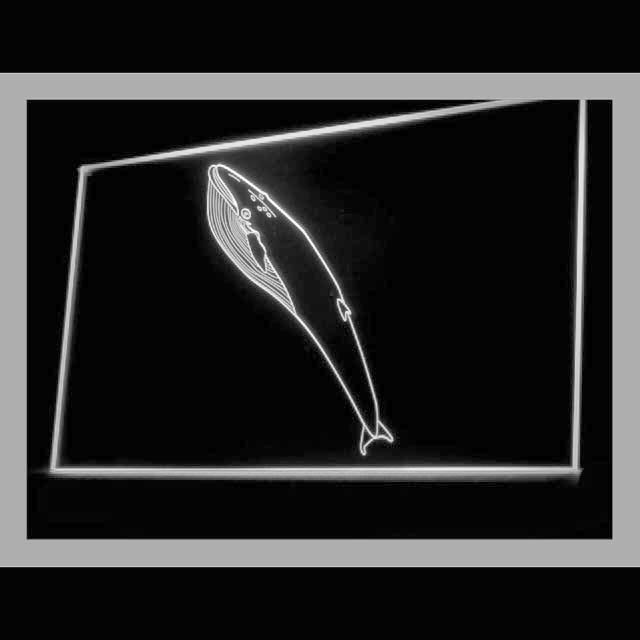 210131 Blue Whale Home Decor Diving Shop Home Decor Open Display illuminated Night Light Neon Sign 16 Color By Remote