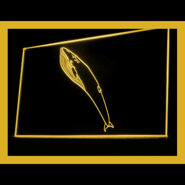 210131 Blue Whale Home Decor Diving Shop Home Decor Open Display illuminated Night Light Neon Sign 16 Color By Remote
