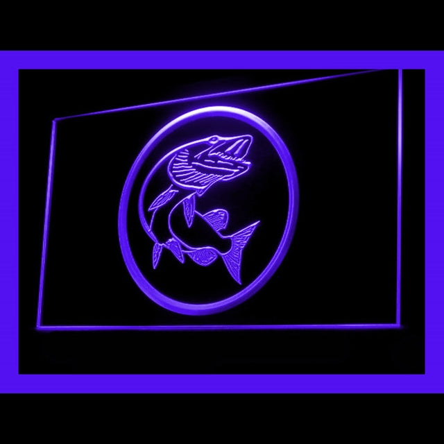 210133 Musjie Fishing Fish Home Decor Shop Home Decor Open Display illuminated Night Light Neon Sign 16 Color By Remote