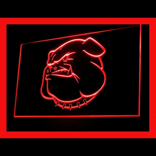 210138 Bulldog Pets Store Shop Home Decor Open Display illuminated Night Light Neon Sign 16 Color By Remote