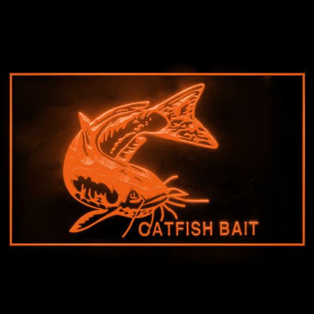210139 Cat Fish Fishing Home Decor Shop Home Decor Open Display illuminated Night Light Neon Sign 16 Color By Remote