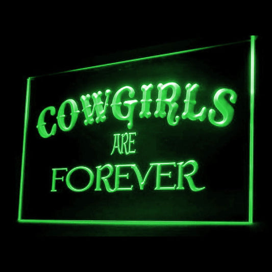 220022 Cowgirls Are Forever Texas Rodeo Shop Home Decor Open Display illuminated Night Light Neon Sign 16 Color By Remote