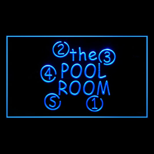 230001 The Pool Room Billiard Game Store Shop Home Decor Open Display illuminated Night Light Neon Sign 16 Color By Remote