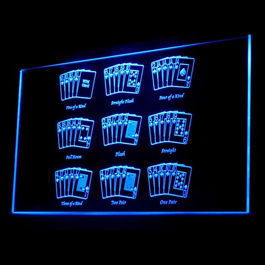 230050 Dealer Poker Combination Game Shop Home Decor Open Display illuminated Night Light Neon Sign 16 Color By Remote