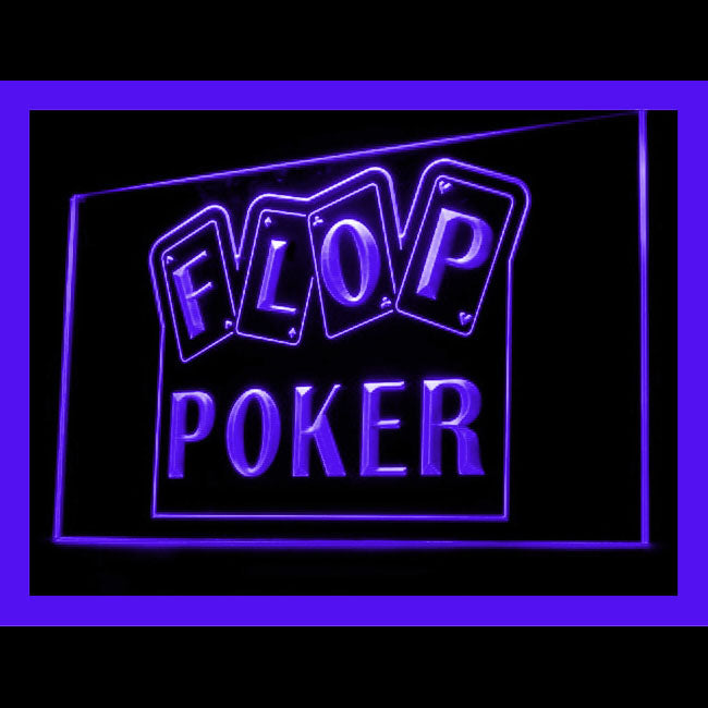 230062 Flop Poker Casino Game Home Decor Open Display illuminated Night Light Neon Sign 16 Color By Remote