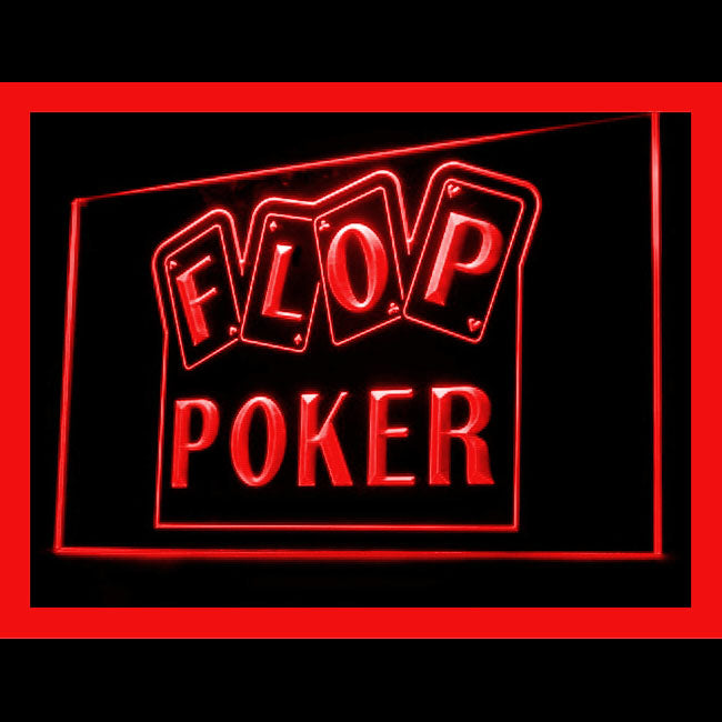 230062 Flop Poker Casino Game Home Decor Open Display illuminated Night Light Neon Sign 16 Color By Remote