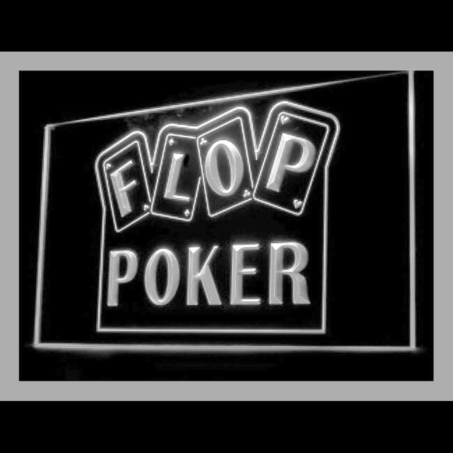 230062 Flop Poker Casino Game Home Decor Open Display illuminated Night Light Neon Sign 16 Color By Remote