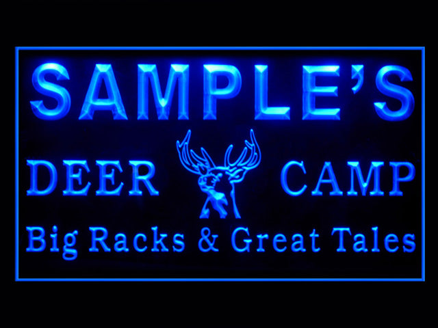 270012 Deer Hunting Camp Home Decor Open Display illuminated Night Light Personalized Custom Neon Sign 16 Color By Remote