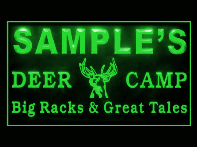 270012 Deer Hunting Camp Home Decor Open Display illuminated Night Light Personalized Custom Neon Sign 16 Color By Remote