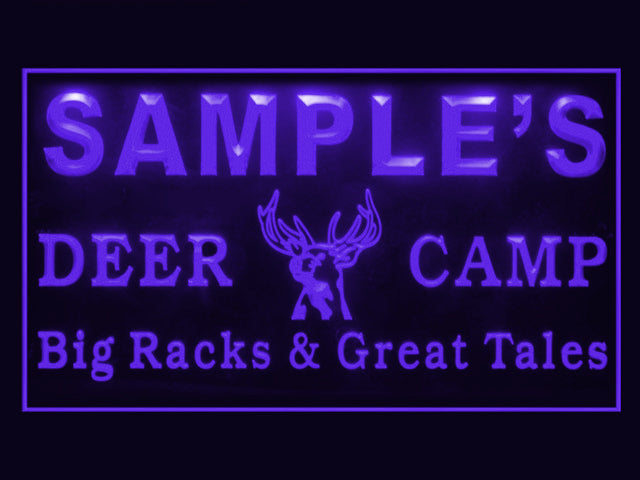 270012 Deer Hunting Camp Home Decor Open Display illuminated Night Light Personalized Custom Neon Sign 16 Color By Remote
