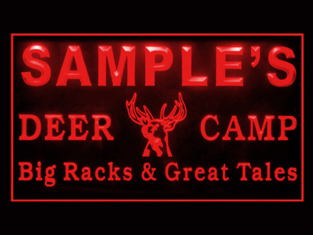270012 Deer Hunting Camp Home Decor Open Display illuminated Night Light Personalized Custom Neon Sign 16 Color By Remote
