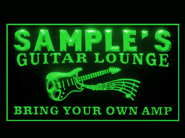 270016 Guitar Lounge Music Home Decor Open Display illuminated Night Light Personalized Custom Neon Sign 16 Color By Remote