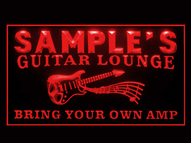 270016 Guitar Lounge Music Home Decor Open Display illuminated Night Light Personalized Custom Neon Sign 16 Color By Remote