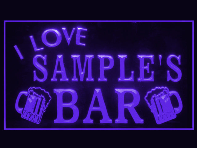 270024 I Love Bar Home Decor Open Display illuminated Night Light Personalized Custom Neon Sign 16 Color By Remote