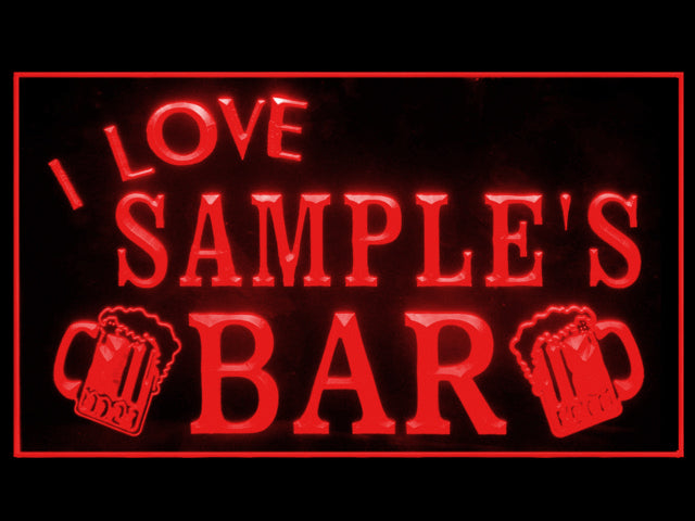 270024 I Love Bar Home Decor Open Display illuminated Night Light Personalized Custom Neon Sign 16 Color By Remote