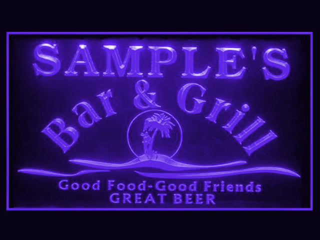 270032 Bar & Grill Restaurant Home Decor Open Display illuminated Night Light Personalized Custom Neon Sign 16 Color By Remote