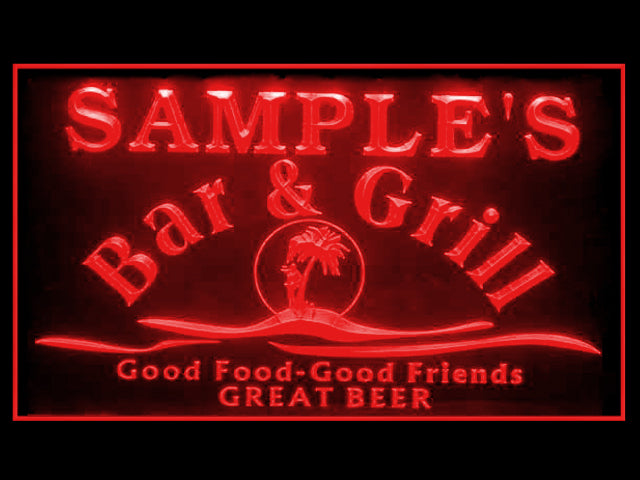 270032 Bar & Grill Restaurant Home Decor Open Display illuminated Night Light Personalized Custom Neon Sign 16 Color By Remote