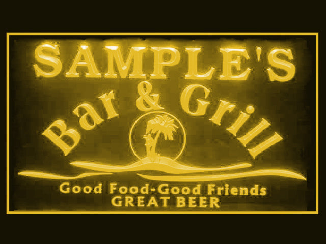 270032 Bar & Grill Restaurant Home Decor Open Display illuminated Night Light Personalized Custom Neon Sign 16 Color By Remote