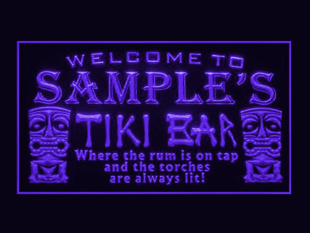 270054 Tiki Bar Pub Beer Home Decor Open Display illuminated Night Light Personalized Custom Neon Sign 16 Color By Remote