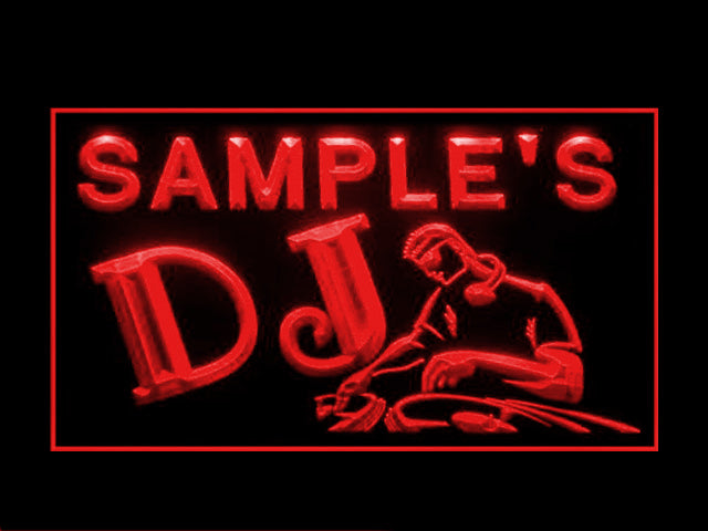270061 DJ Disc Jockey Home Decor Open Display illuminated Night Light Personalized Custom Neon Sign 16 Color By Remote