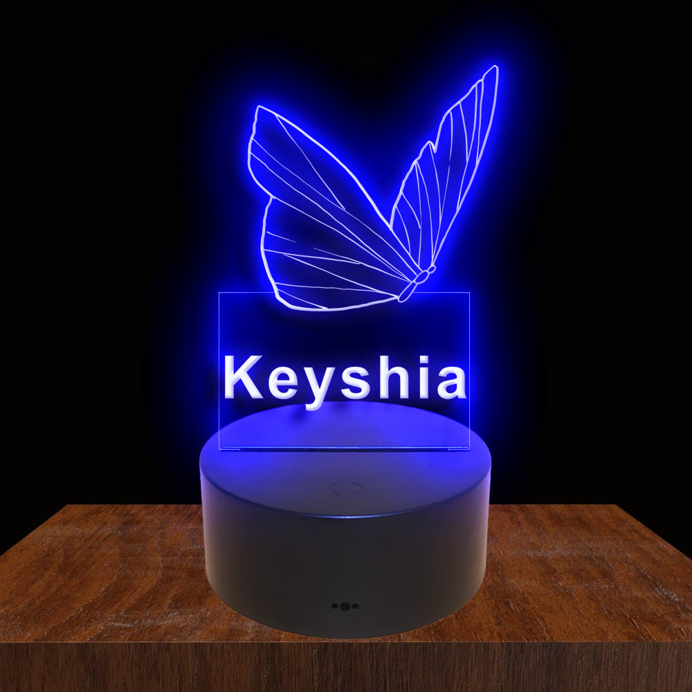 275018 Butterfly Personalized Custom Neon Sign Night Light Home Decor Bedroom Child Baby Room Display 16 Color By Remote