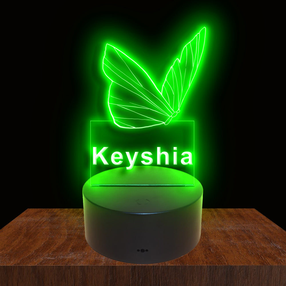 275018 Butterfly Personalized Custom Neon Sign Night Light Home Decor Bedroom Child Baby Room Display 16 Color By Remote