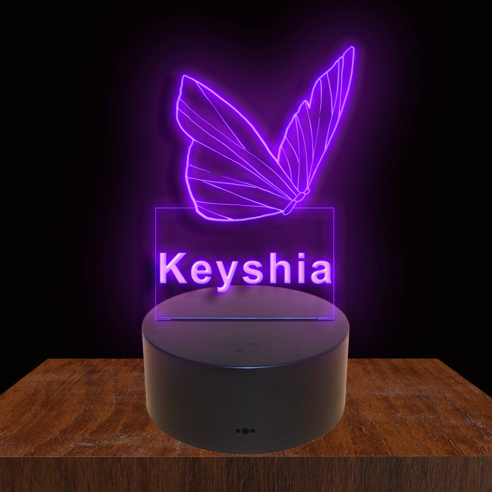 275018 Butterfly Personalized Custom Neon Sign Night Light Home Decor Bedroom Child Baby Room Display 16 Color By Remote