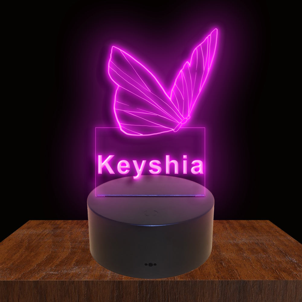 275018 Butterfly Personalized Custom Neon Sign Night Light Home Decor Bedroom Child Baby Room Display 16 Color By Remote