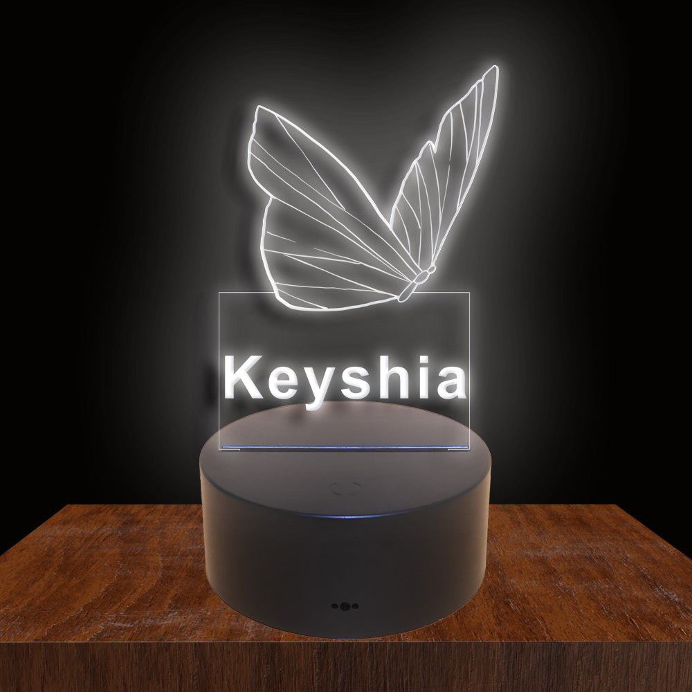 275018 Butterfly Personalized Custom Neon Sign Night Light Home Decor Bedroom Child Baby Room Display 16 Color By Remote