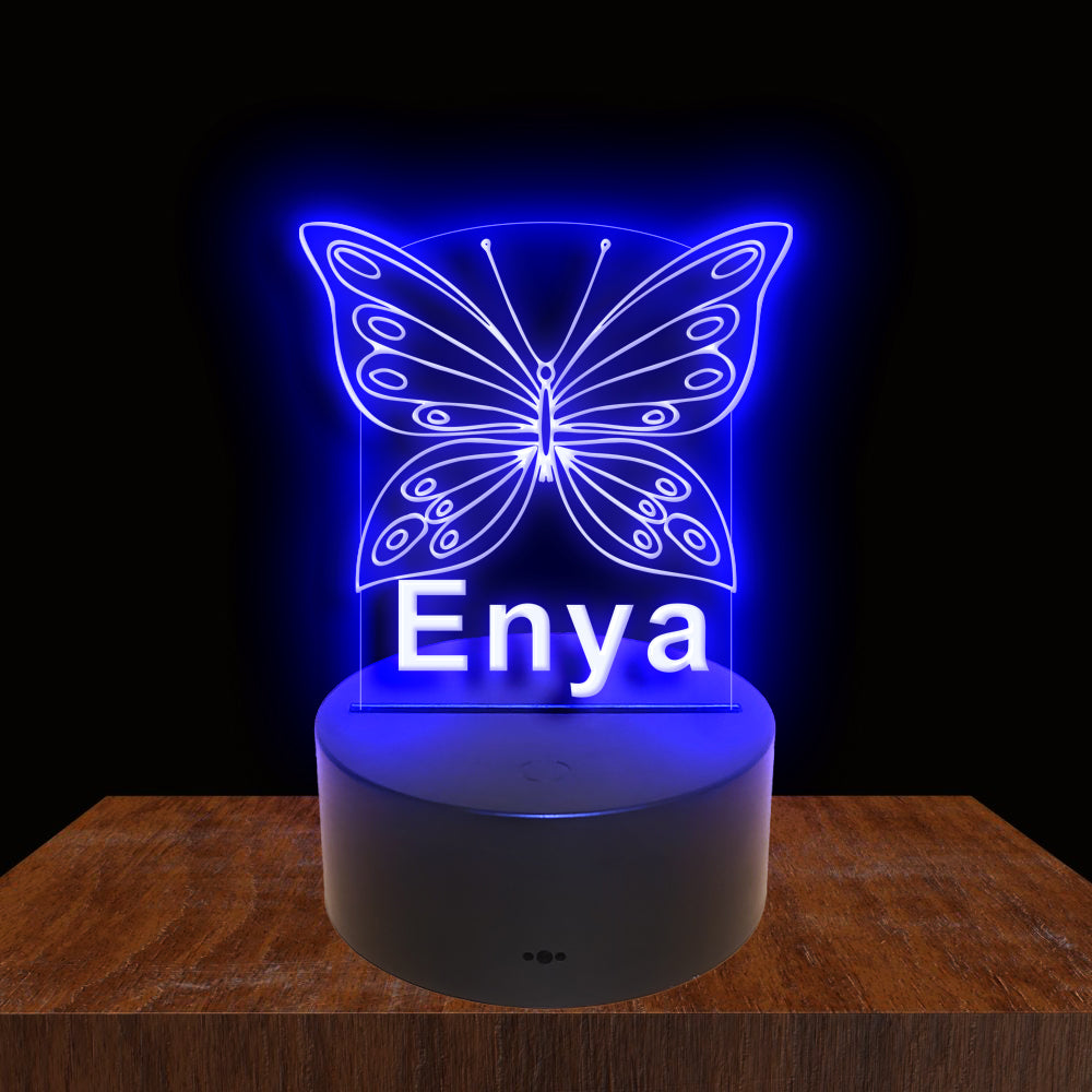 275019 Butterfly Personalized Custom Neon Sign Night Light Home Decor Bedroom Child Baby Room Display 16 Color By Remote