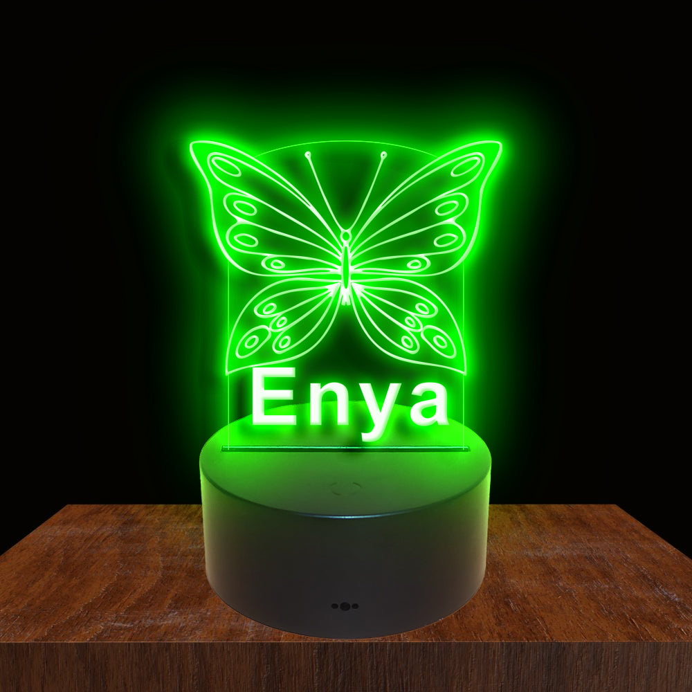 275019 Butterfly Personalized Custom Neon Sign Night Light Home Decor Bedroom Child Baby Room Display 16 Color By Remote